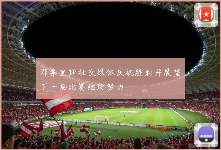 邓弗里斯社交媒体庆祝胜利并展望下一场比赛继续努力